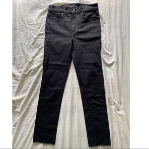 Nico Mod Rise Skinny Crop Black Jeans